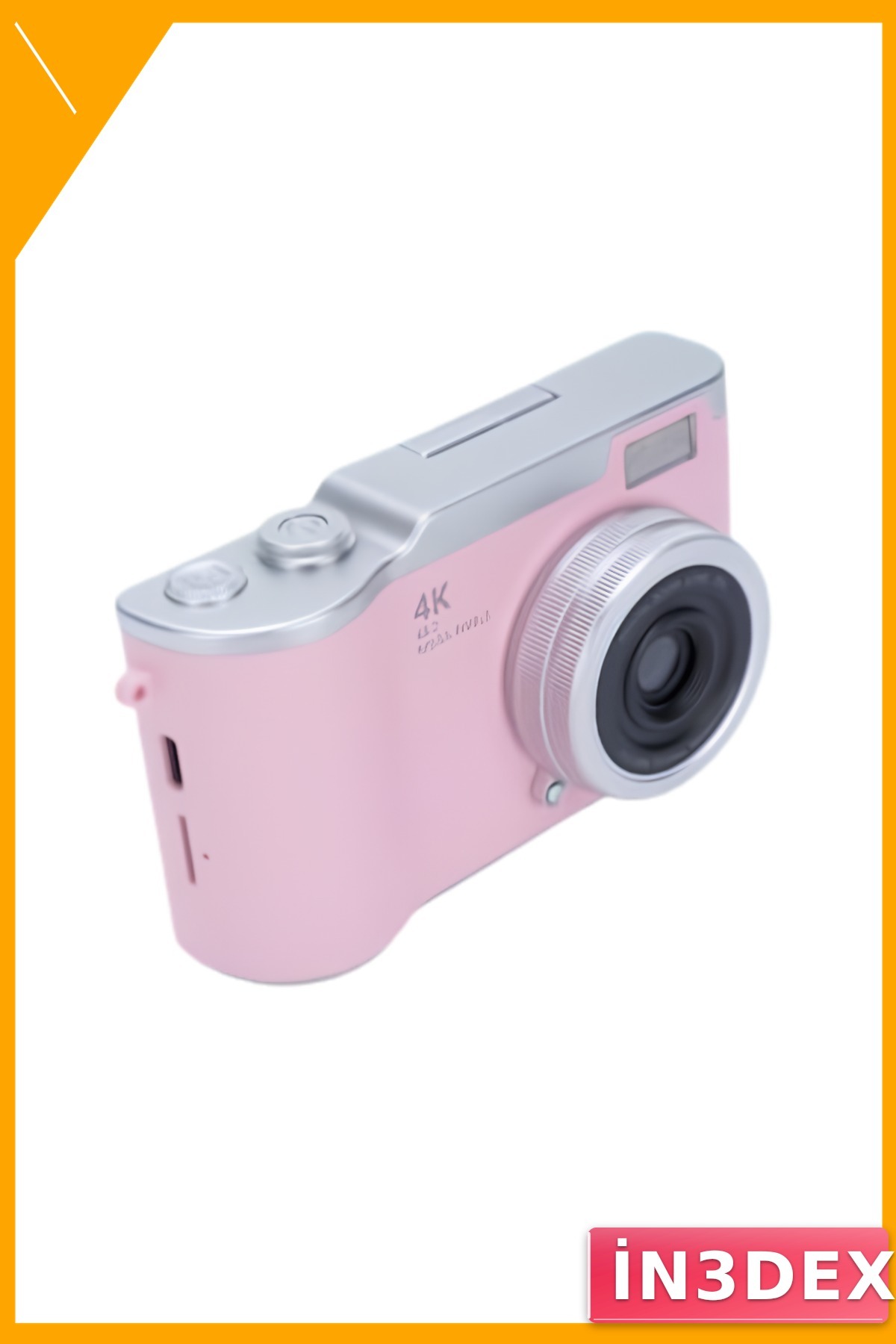 İN3DEX 48 MP Dijital Kamera 18x Flip Ekran 1080P Video Fotoğraf Makinesi