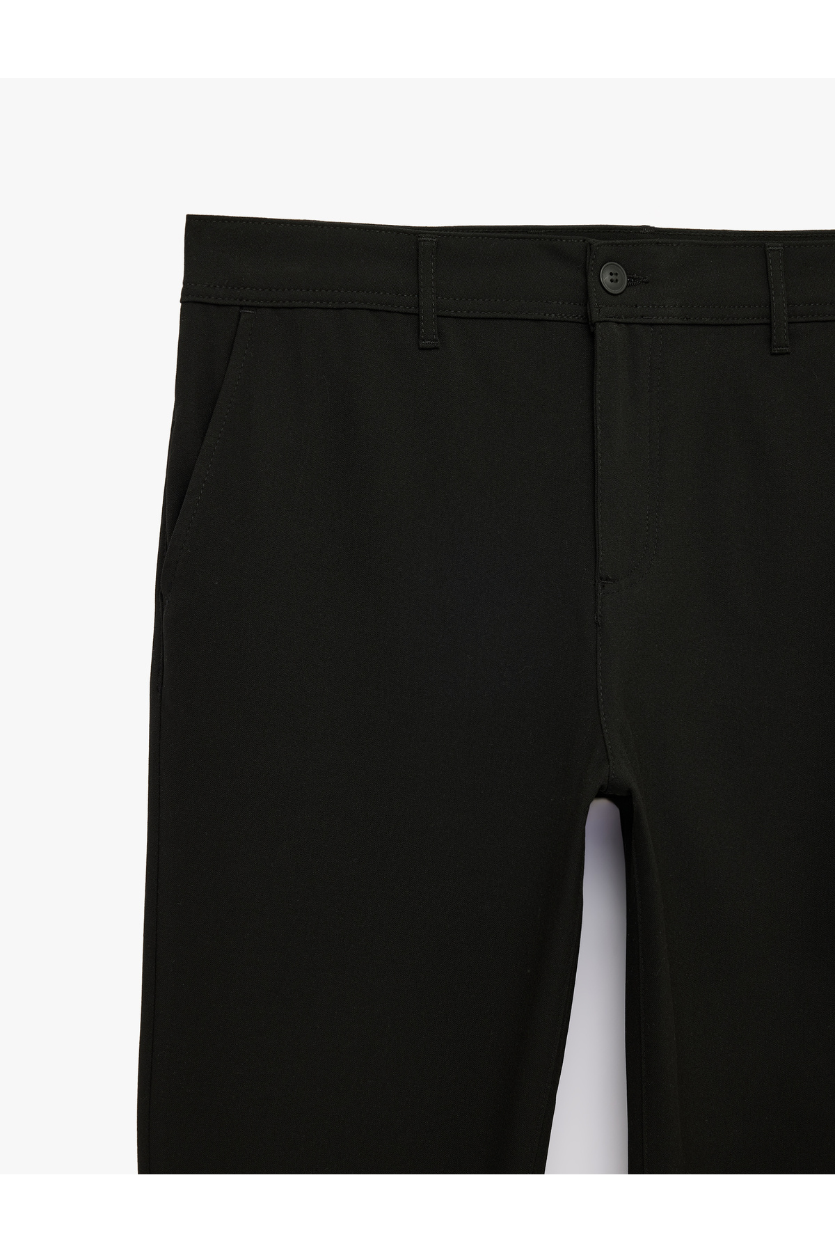 Koton Viskon Karışımlı Cepli Slim Fit Kumaş Pantolon görsel 5