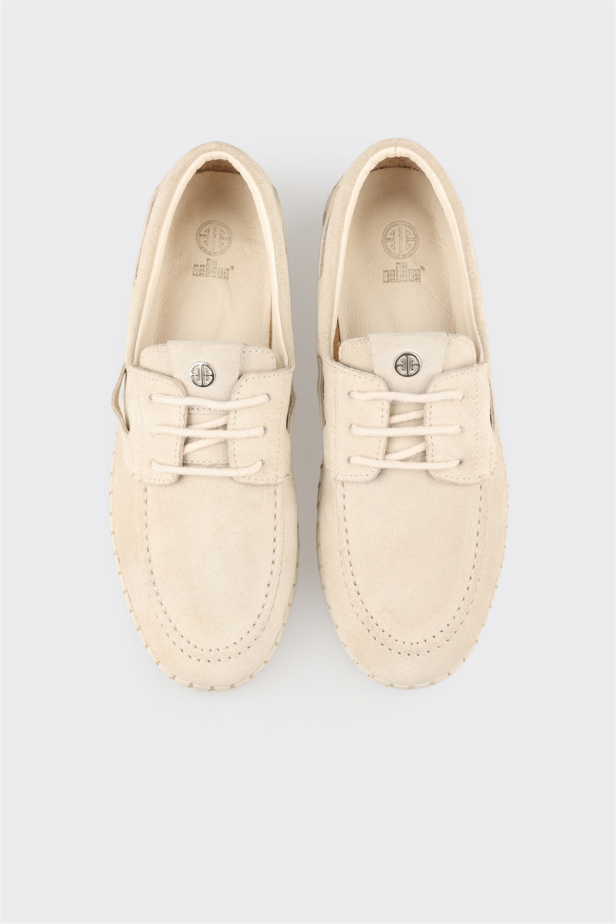 Elle Shoes Bej Deri Kadın Günlük Ayakkabı görsel 4