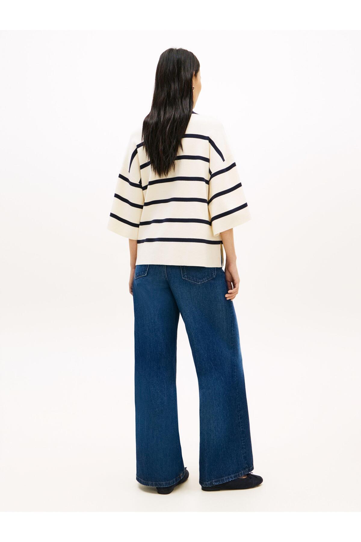 پولوشرت زنانه یقه پلو | تامی هیلفیگر Tommy Hilfiger WW0WW496160AN VN - تصویر 3
