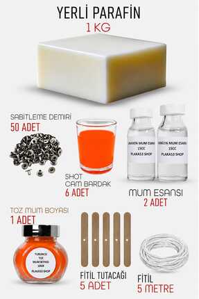 Plaka53 Shop Mum Yapım Seti Yerli Parafin