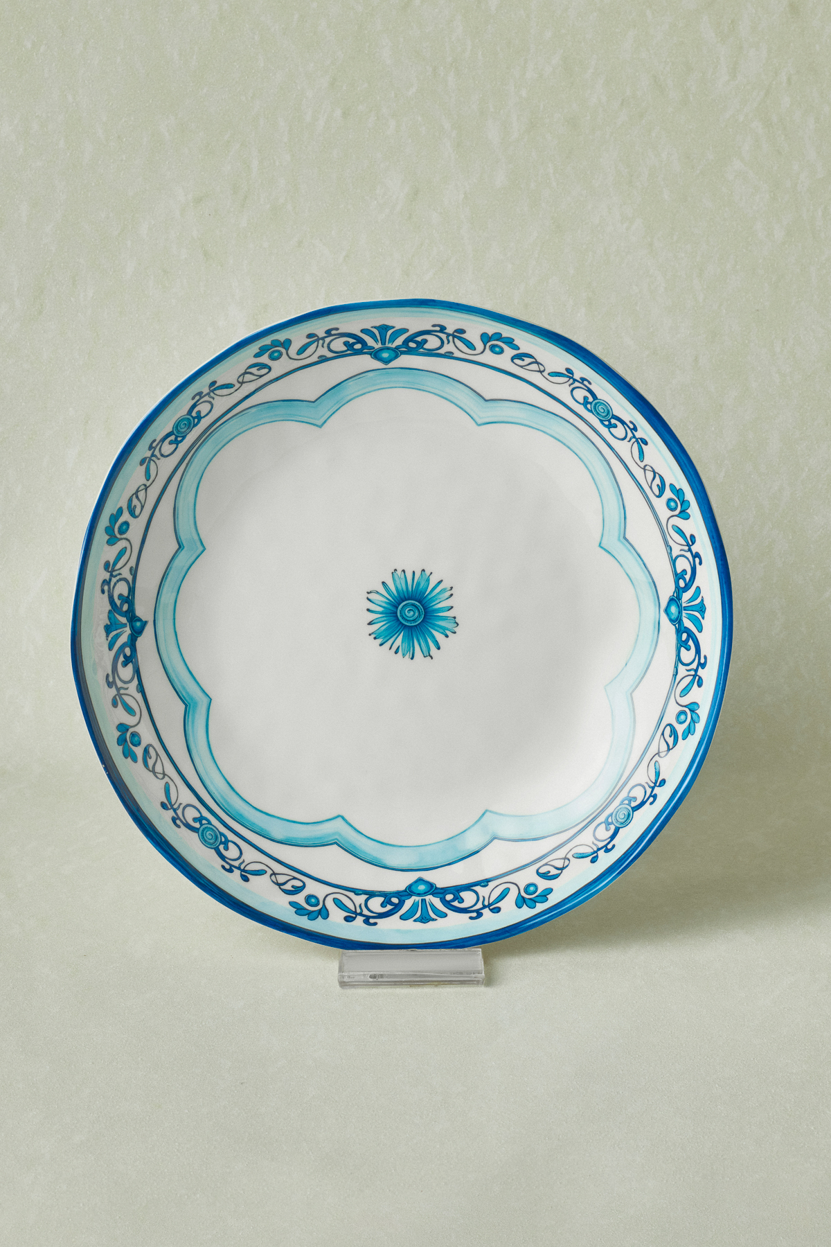 Blue Harmony Melamin Çukur Tabak 22 cm