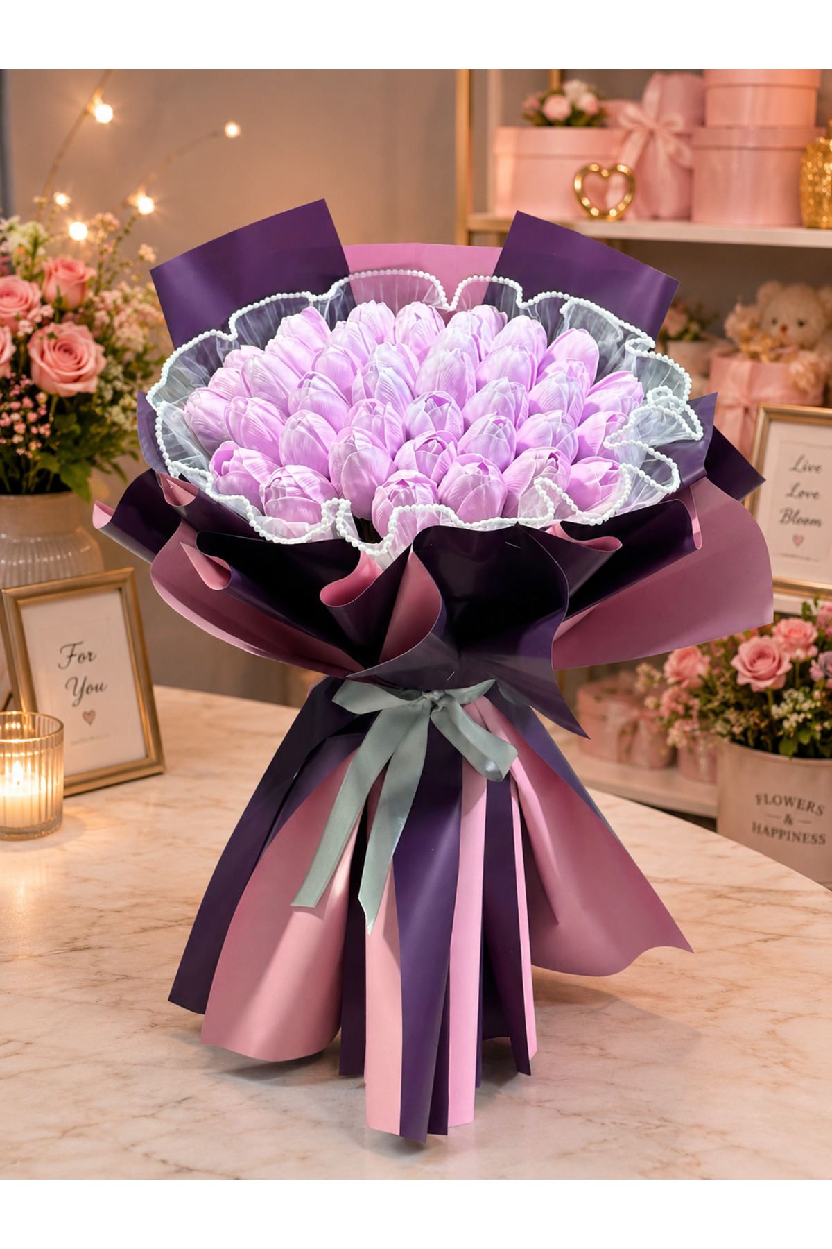Unfading tulip bouquet special day birthday graduation bouquet