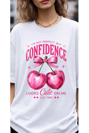 dompulerimoda confidence Confidence Baskılı Unisex Oversize T-Shirt