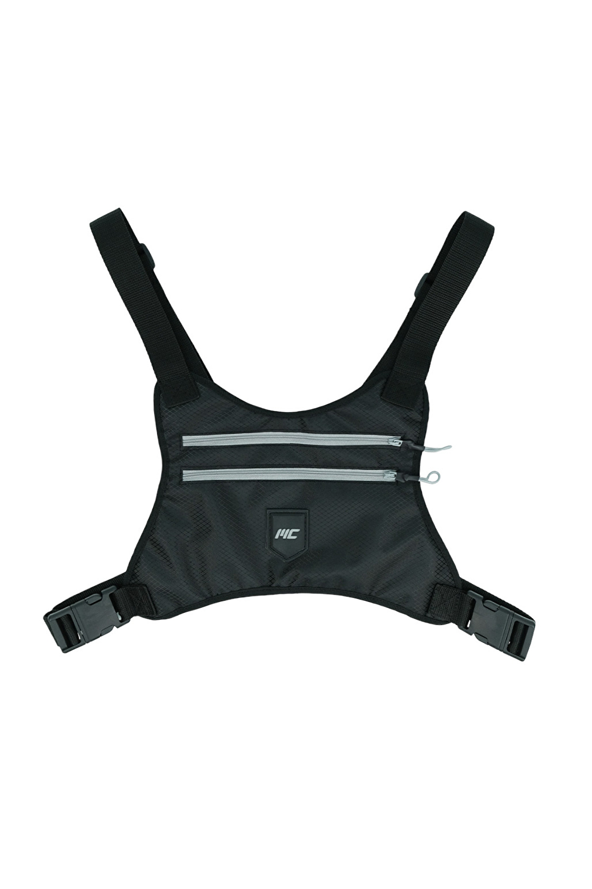 MUSCLECLOTH Koşucu Göğüs Çantası Siyah