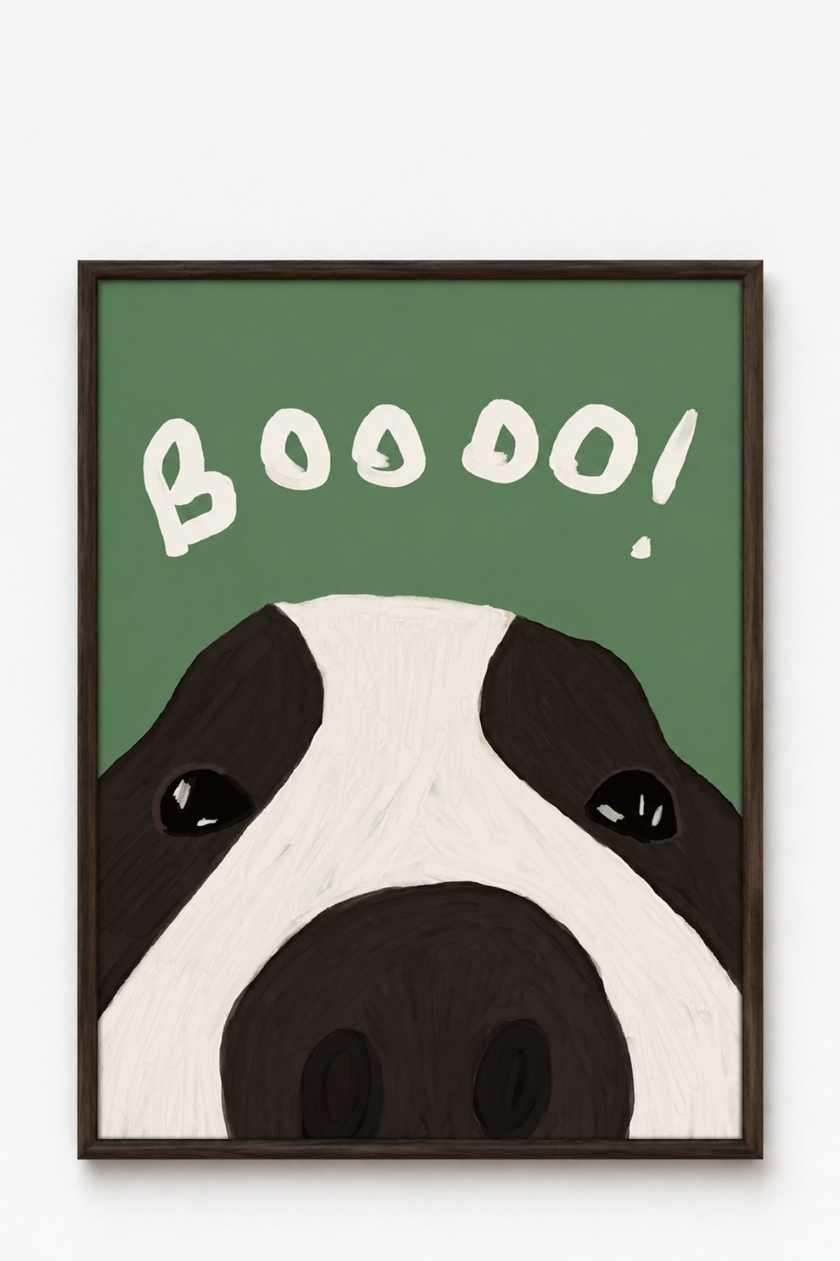 Sevimli Köpek Poster Mizahi Modern Duvar Dekoru Çerçevesiz