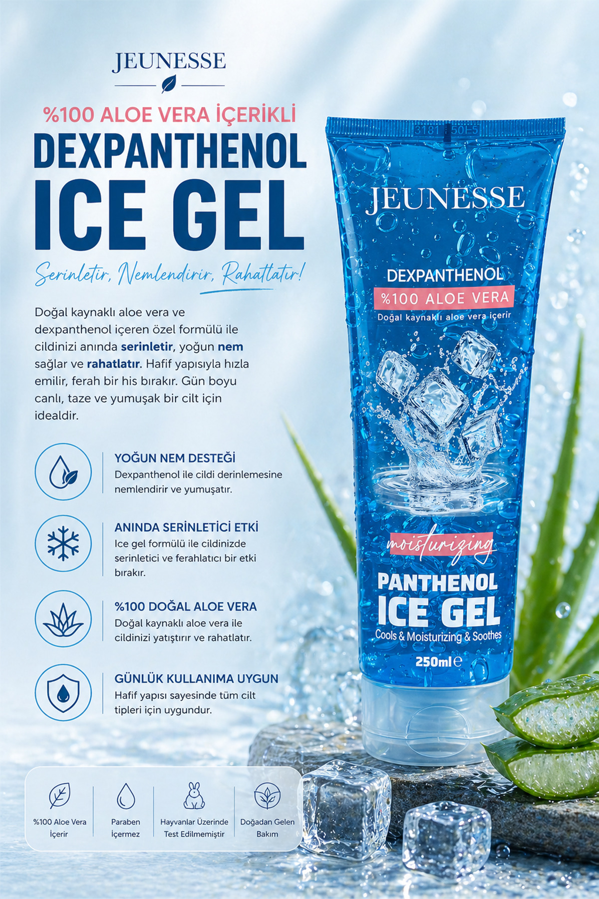 After Sun Ice Gel güneş Sonrası Buz Jeli 250ml — AFTER1 — تصویر 2 از 4