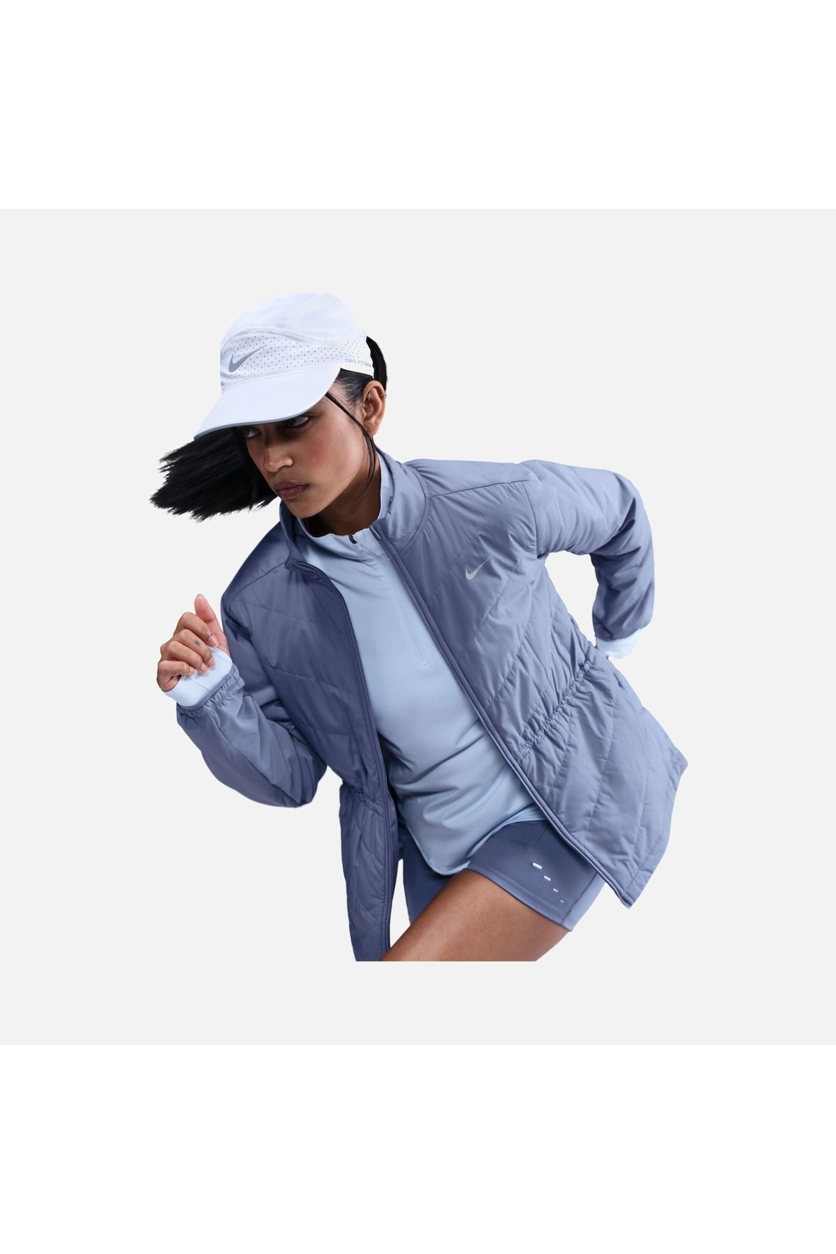 Nike Kadın Mavi Swift Therma-fit Fill Rüzgar Geçirmez Spor Koşu Ceketi | HV2744-499