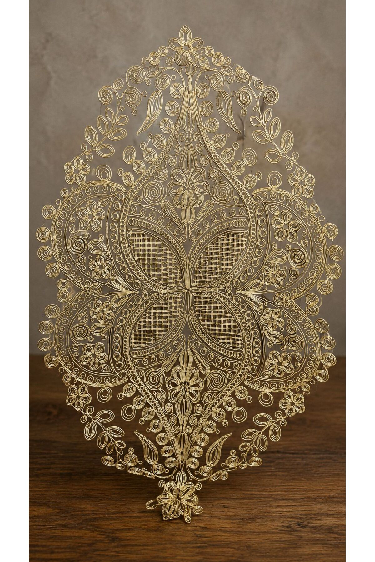 Runner on Table, Tablecloth Runner French Lace Detailed Runner 50 x 30 cm One Piece