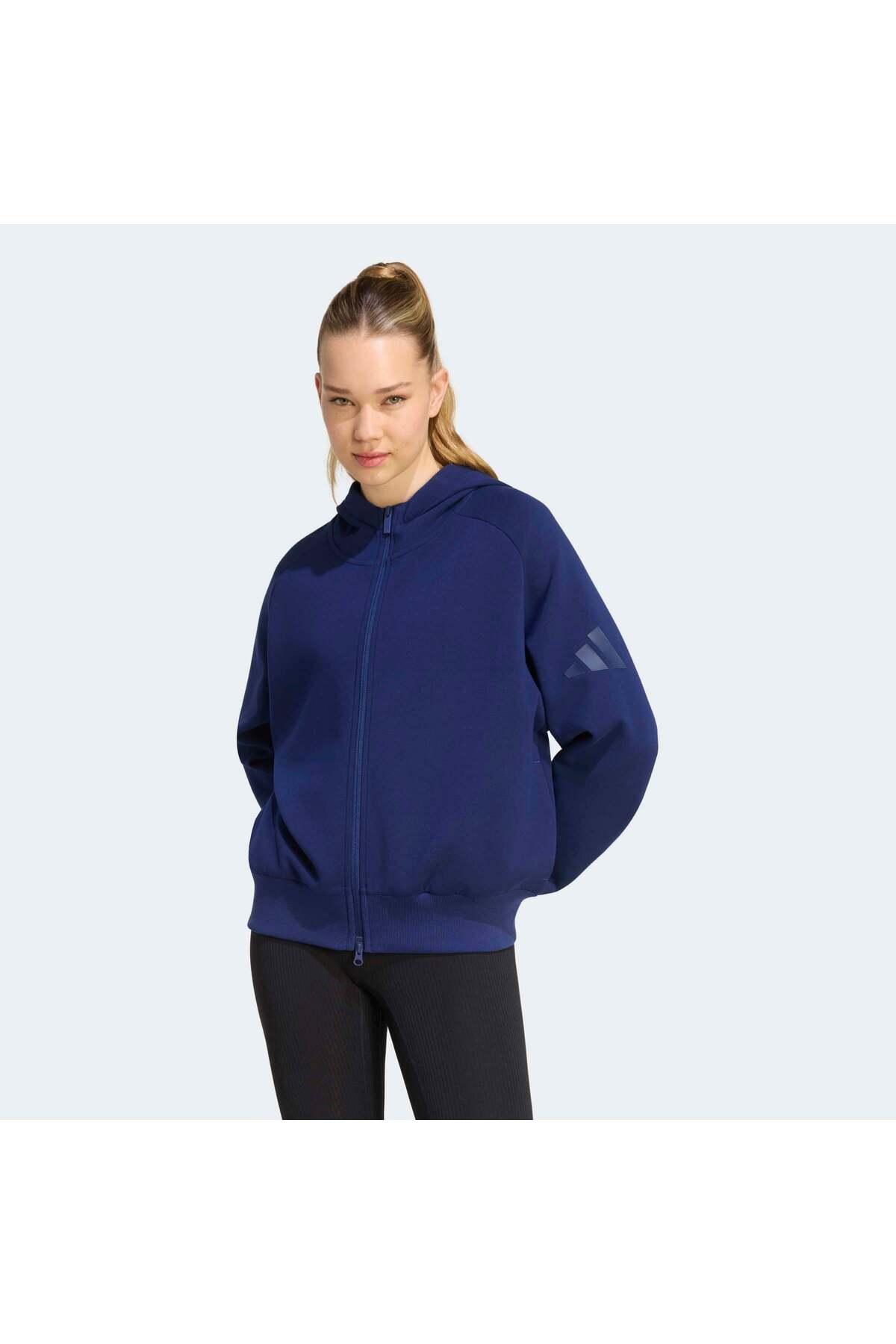 adidas W Sl Fz Hd Kadın Spor Sweatshirt KR2747