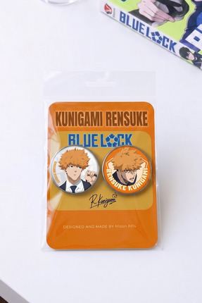 MoonArts Blue Lock Kunigami Rensuke Anime Tasarımlı 58mm Buton Rozet Anahtarlık
