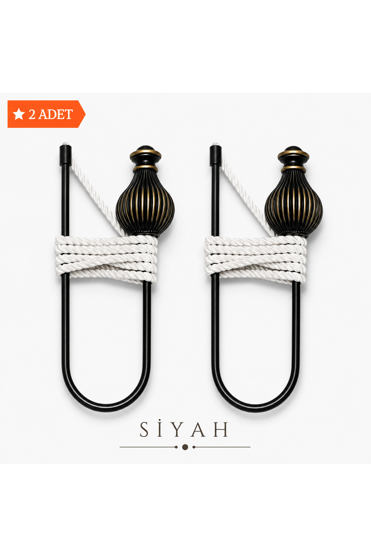 Premium Curtain Collection Apparatus Drawstring Background Curtain Holder Decorative 2-Piece Set
