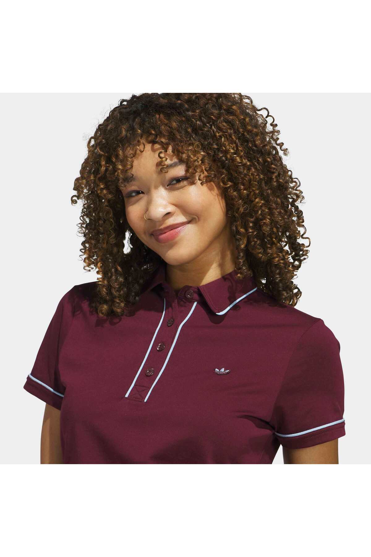 adidas F Solid Polo W Kadın Spor T-shirt KS5717 görsel 6