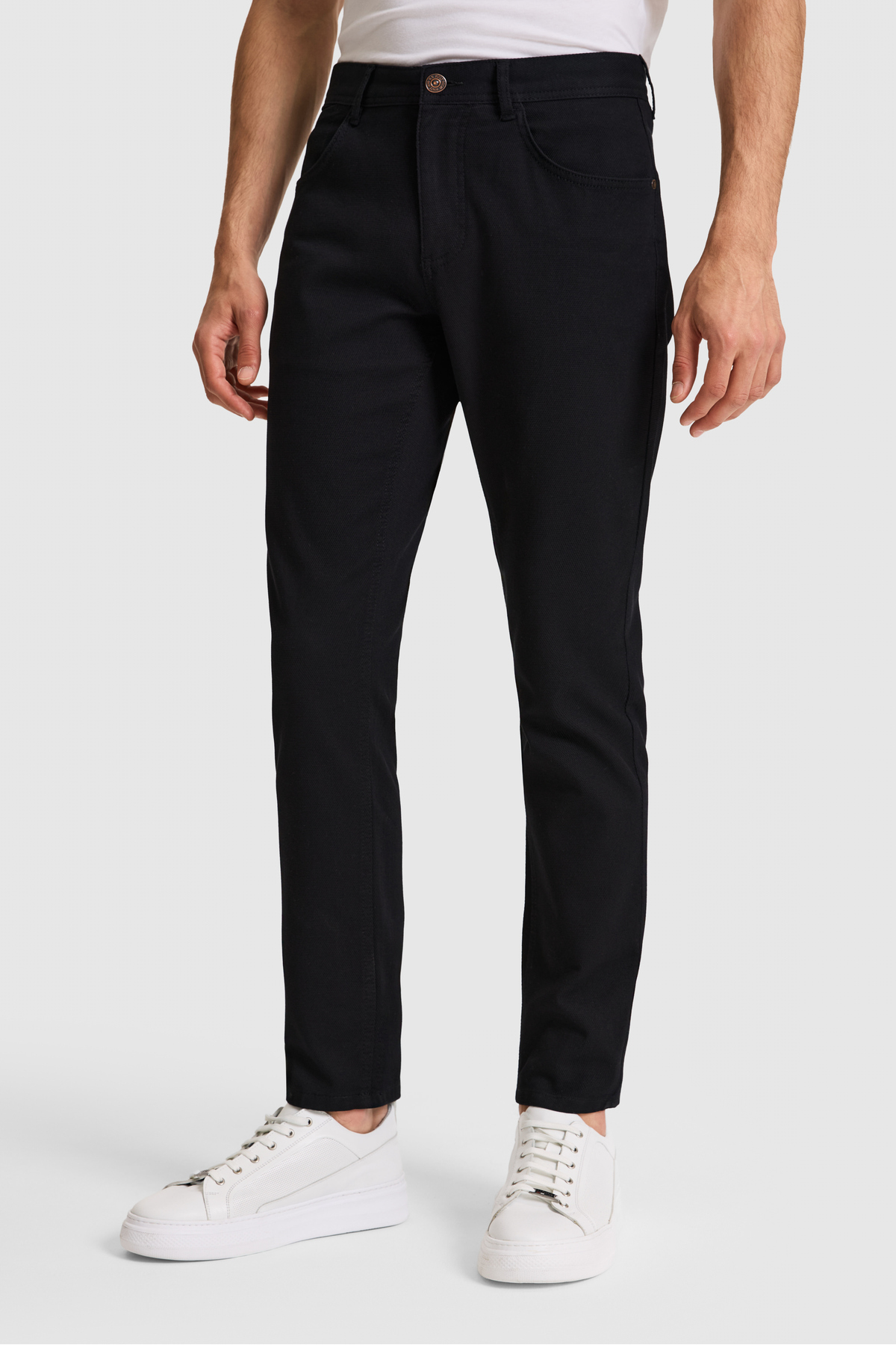 U.S. Polo Assn. Erkek Siyah Kanvas Pantolon 50326183-VR046 görsel 2