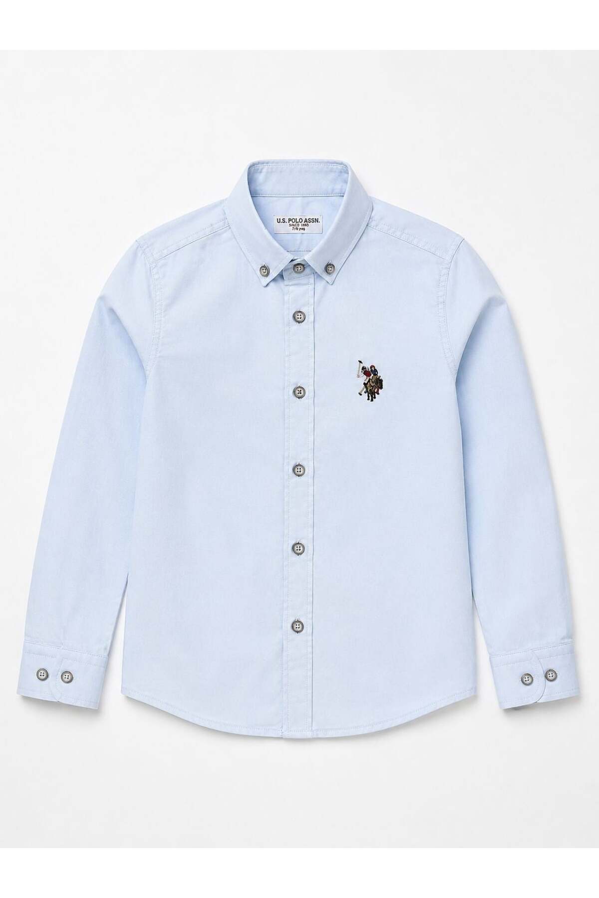 U.S. Polo Assn. U.s Polo Assn. Erkek Çocuk Uzun Kollu Gömlek 4-14 Yaş AÇIK MAVİ — آبی G083SZ004-000-PU-8792