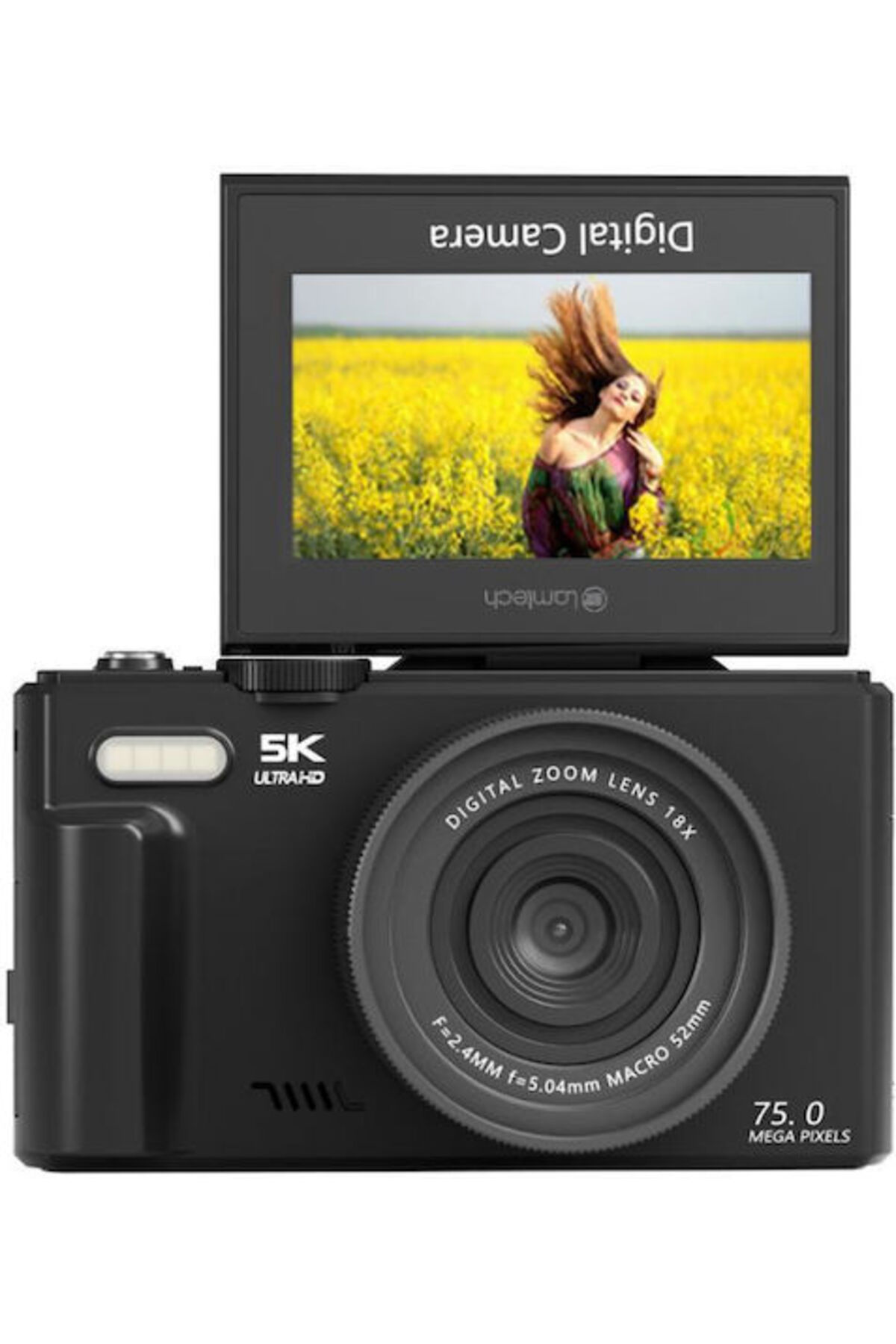 OEM LAM980756 Κάμερα δράσης 5K με οθόνη 3 ιντσών και Wi-Fi Μαύρο