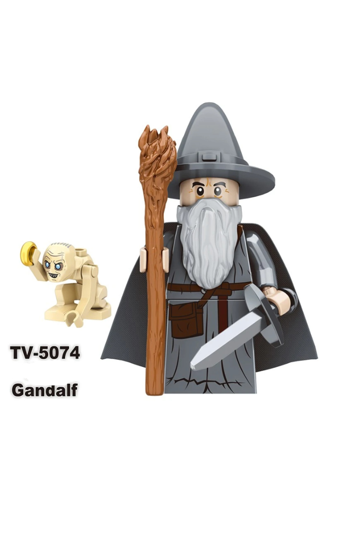 yamanS Gri Gandalf LOTR Yüzük Kardeşliği Figür Yapı Blok Oyuncak