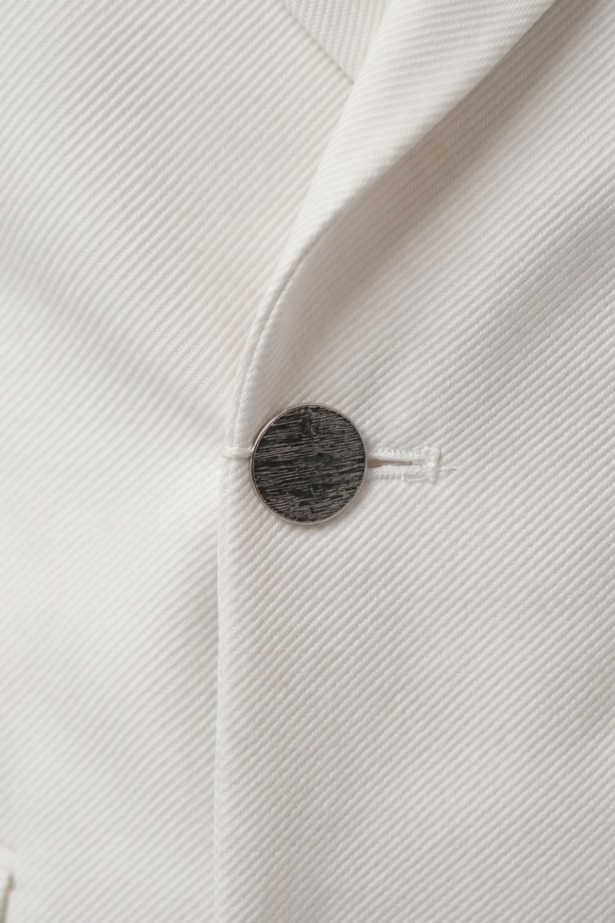 Erkek Beyaz Slim Fit Kruvaze Takım Elbise Likralı Çizgili Dokulu Metal Düğmeli 2600820 — سفید OWEEY2600820 — تصویر 5 از 6