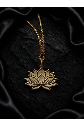 SERDENGEÇTİ KUYUMCULUK LOTUS ÇİÇEĞİ KADIN GÜMÜŞ KOLYE