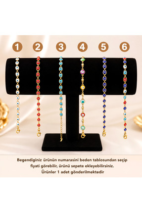 zefrimo Xuping 14K Altın Renk Nazar Boncuklu Ayarlanabilir Kadın Çelik Bileklik