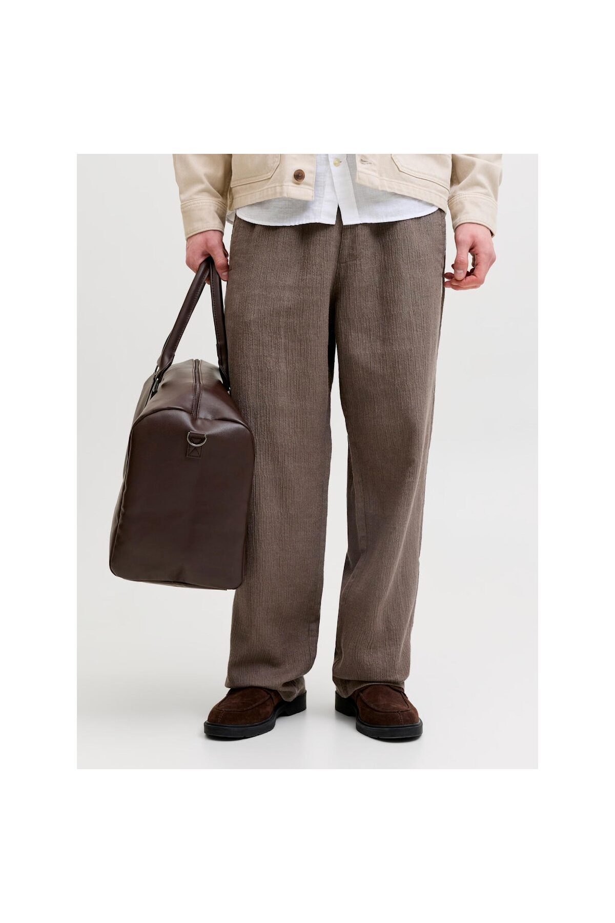 شلوار قهوه‌ای مردانه‌ی بیل استراکچر (۱۲۳۰۷۰۴۸-MRL) جک اند جونز شلوار Jack & Jones