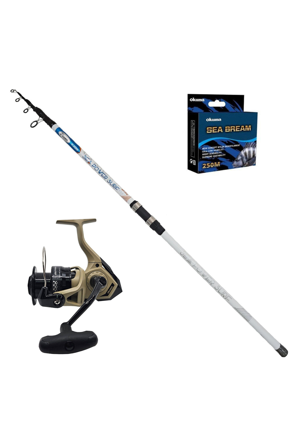 Okuma Outrax 6000 - Kendo Sea Power 420cm Surf Olta Seti - Fiyatı