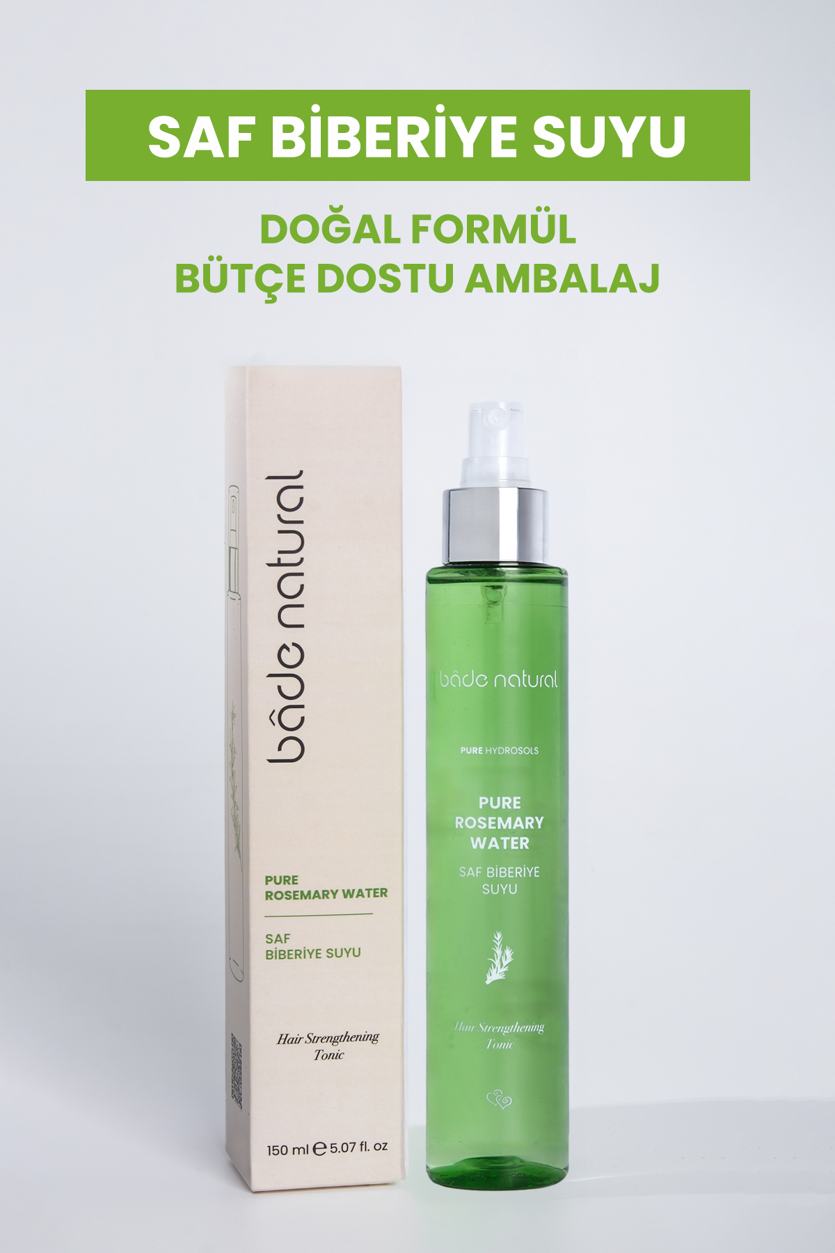 Biberiye Suyu Dökülme Karşıtı Saç Toniği %100 Doğal 150 ml — BN.0422 — تصویر 2 از 6