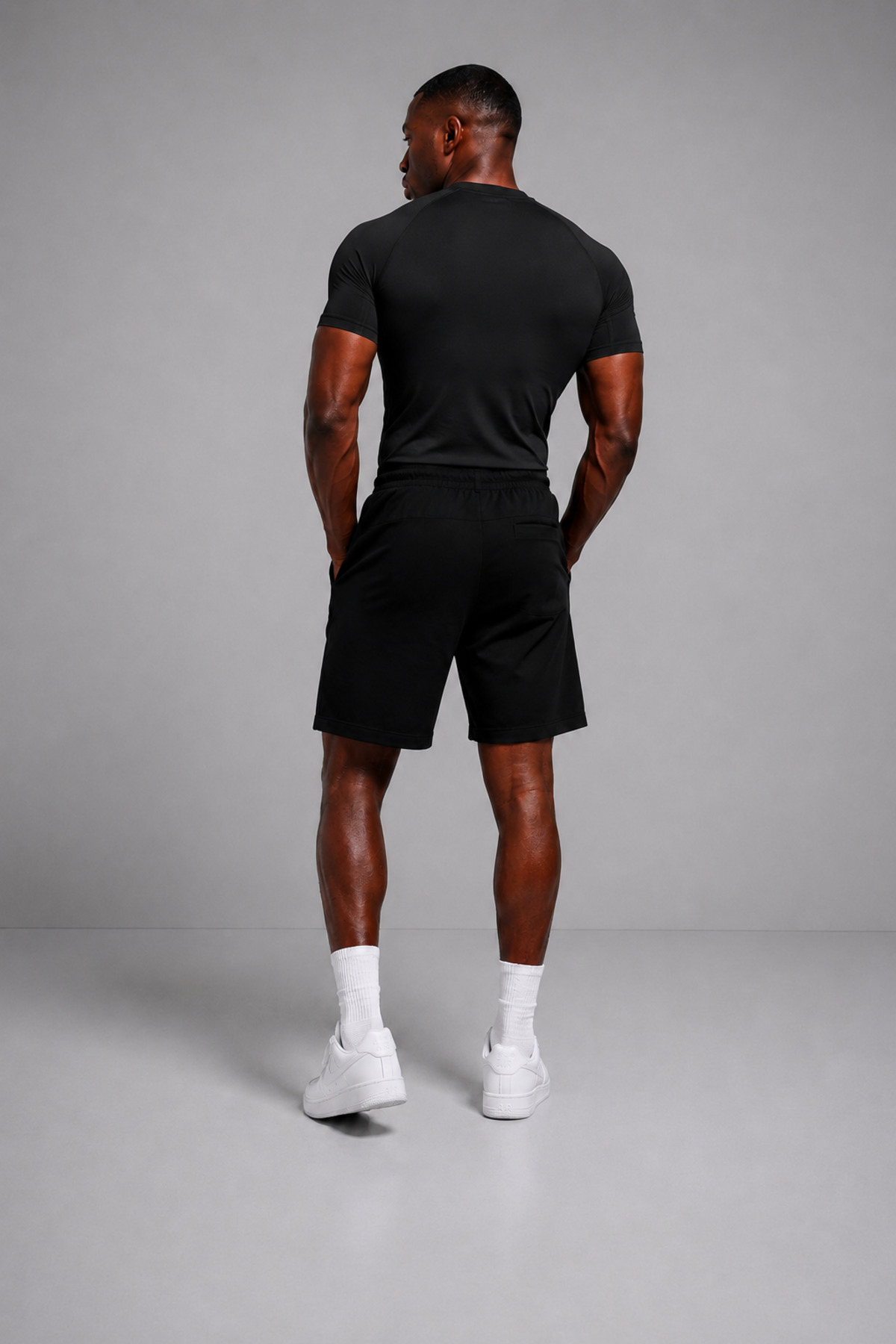 Stylovi Erkek Slim Fit Fitness Compression Tişört Dar Kalıp Ekstra Esnek Sporcu Üstü görsel 3
