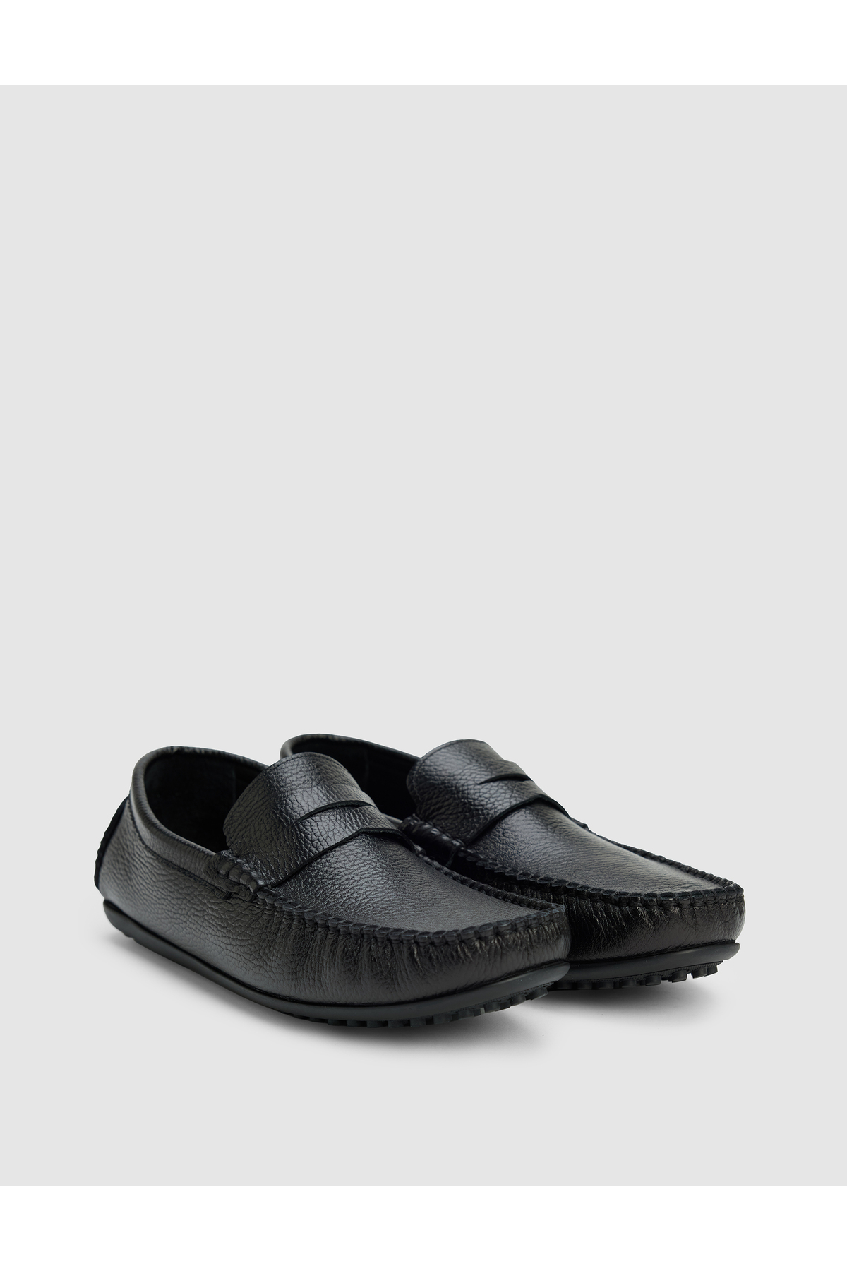 Pierre Cardin Siyah Bant Detaylı %100 Deri Loafer Ayakkabı 50327105-VR046