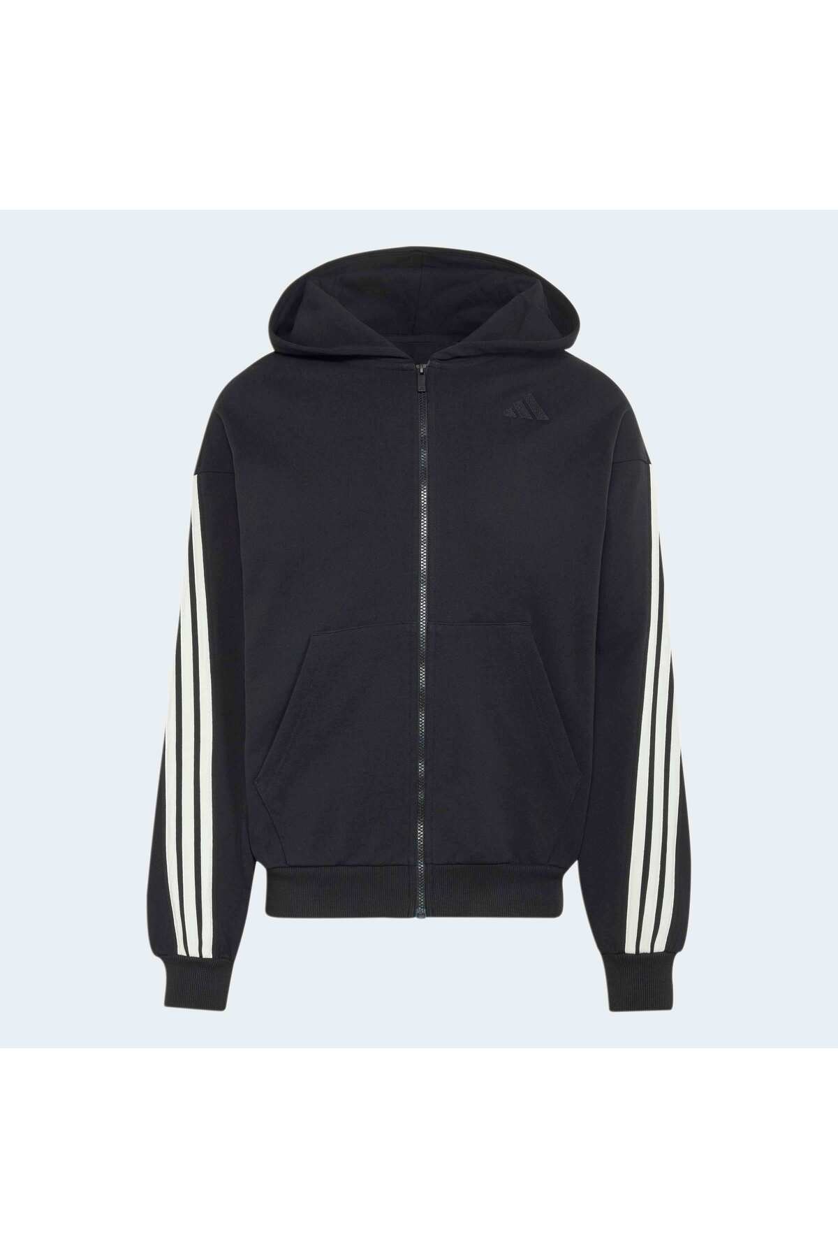 adidas M Ak 3S Fz Erkek Spor Sweatshirt KW2367 görsel 4
