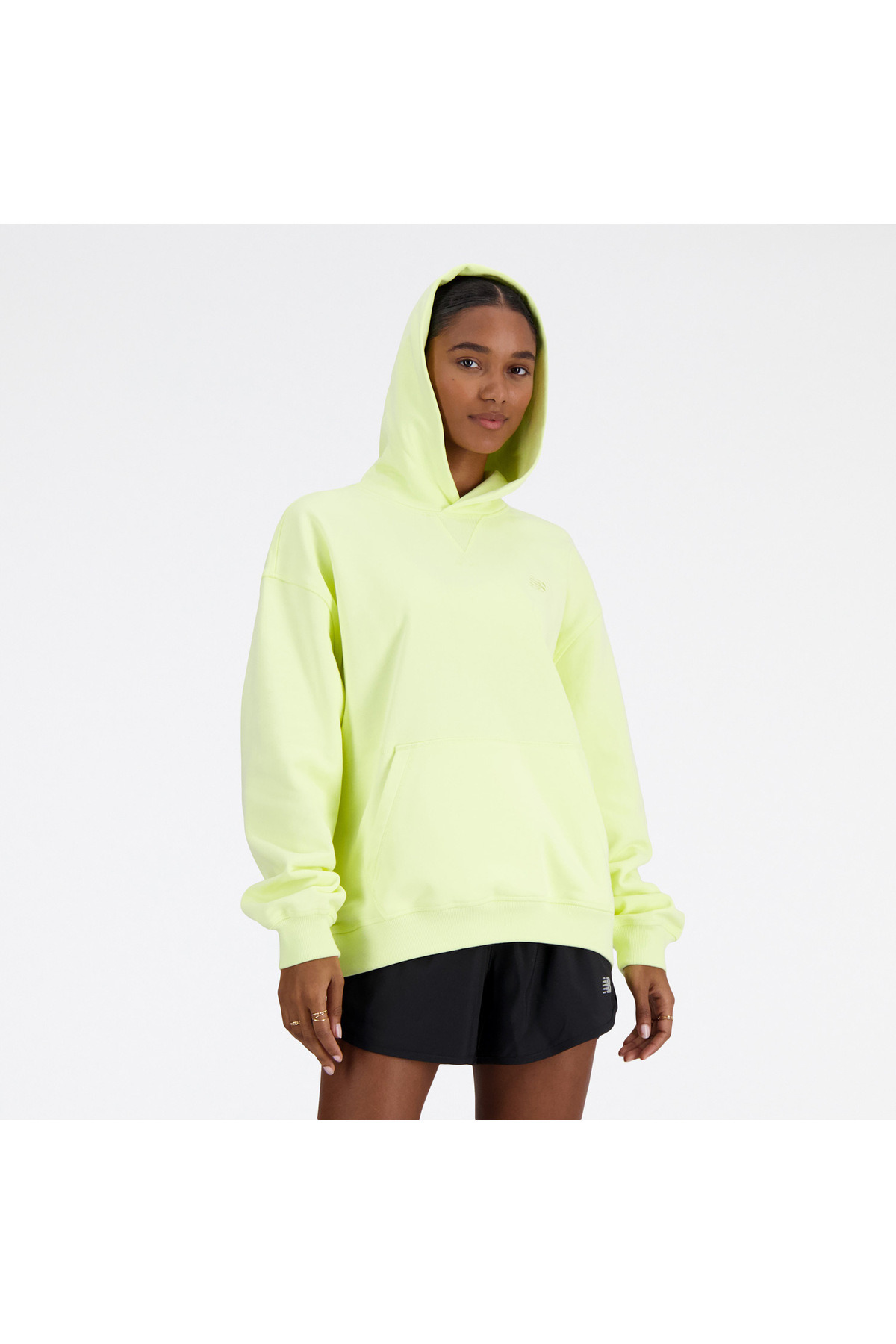 New Balance Athletics French Terry Kadın Sarı Hoodie görsel 5