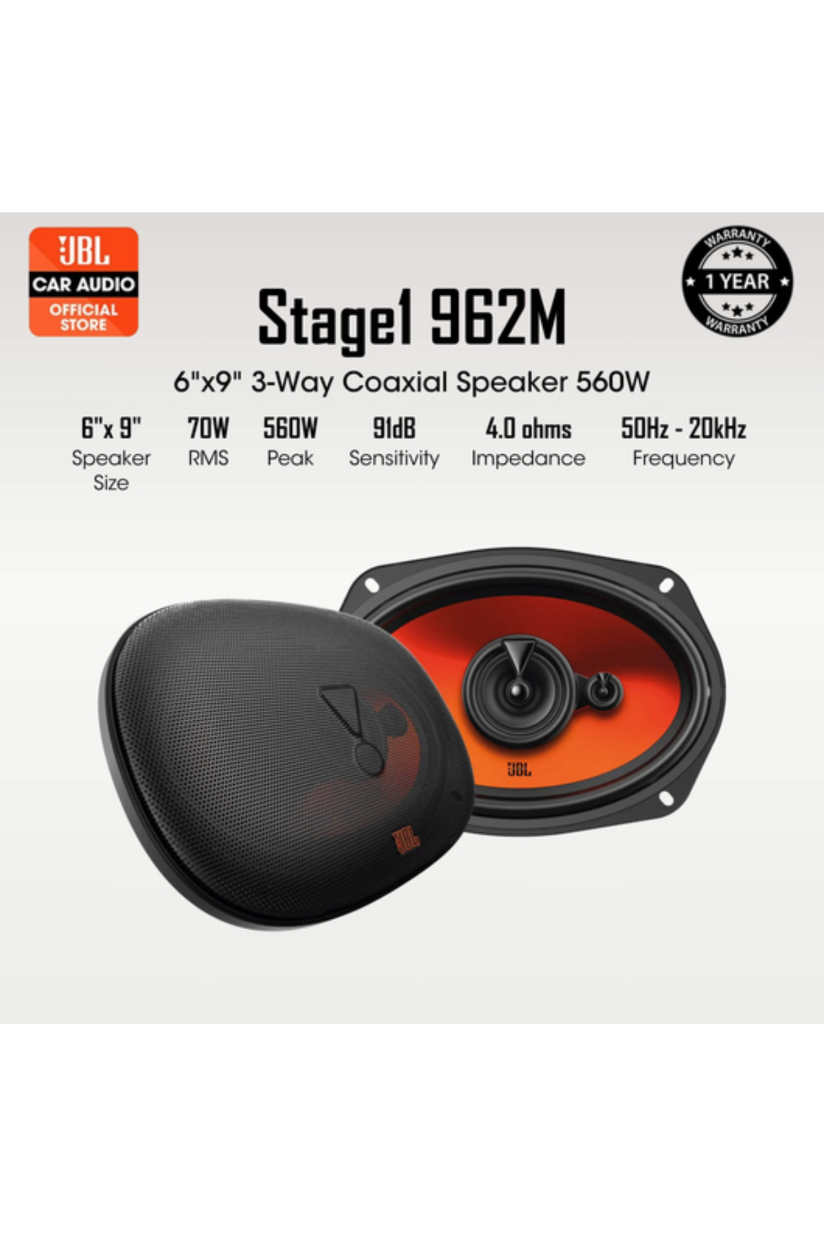 JBL Deniz Sound Garage 3 Yollu Hoparlör Stage1 962M 560 Watt 75