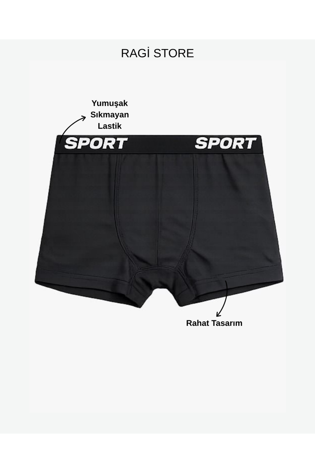 ragistore 3'lü Karışık Renkli Erkek Boxer görsel 2