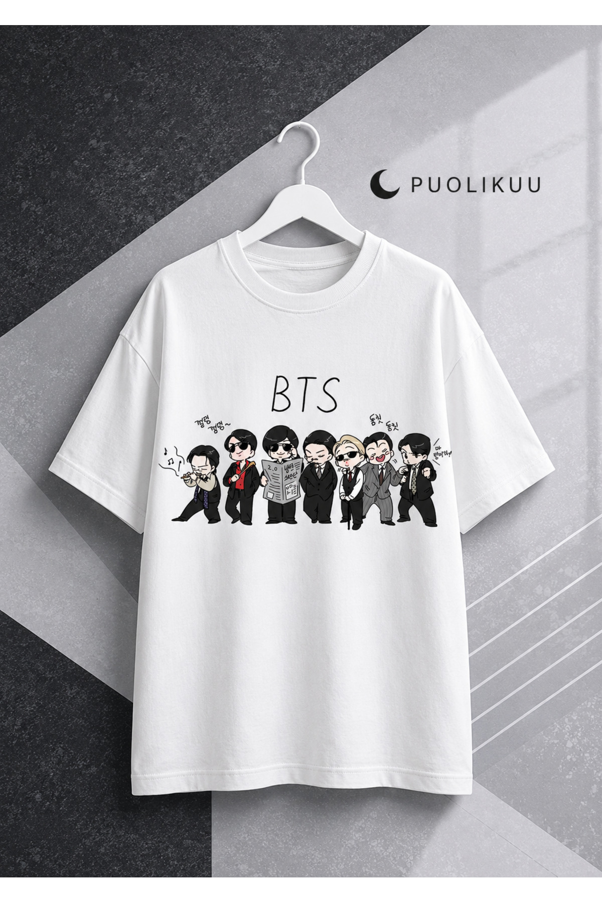 puolikuu Arirang World Tour BTS Baskılı Oversize Tshirt - Fiyatı
