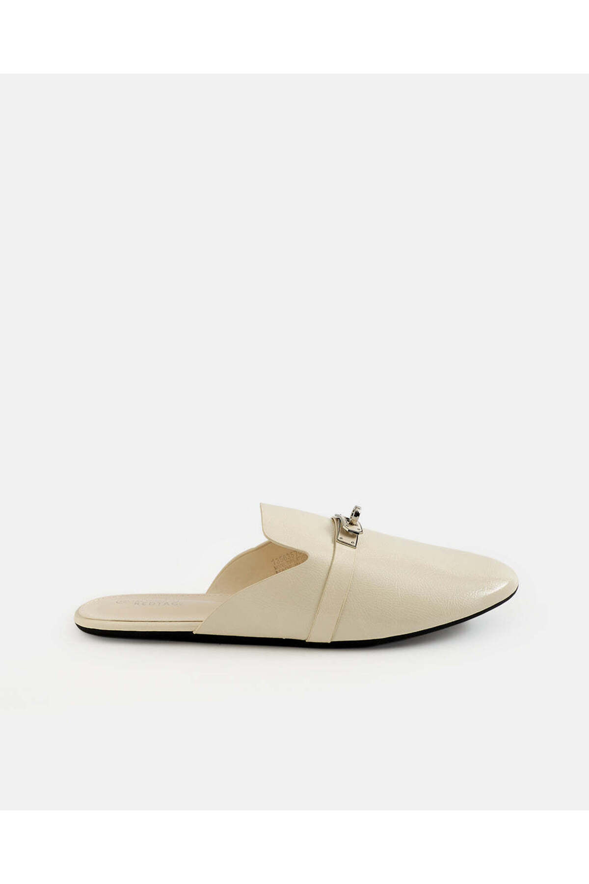 REDTAG Women Ivory Buckle Trim Moccasins