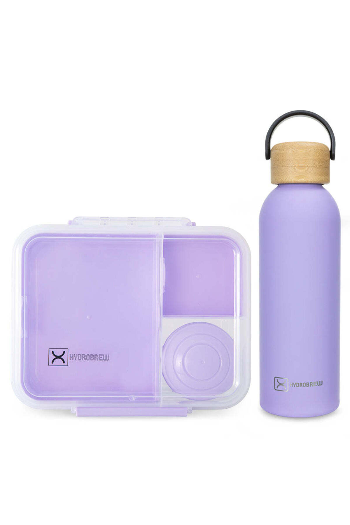 Hydrobrew Convertible Bento Lunch Box 1650ml & Double Wall Stainless Steel Wa...