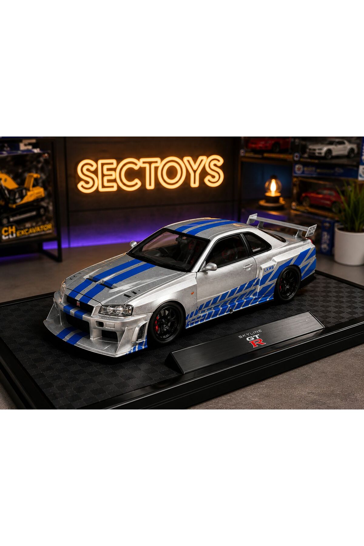 scntoys Fast And Furious Diecast Model 2002 Nissan Skyline Gtr R34