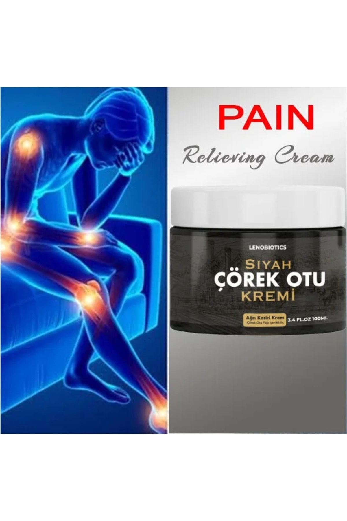 Siyah Çörek Otu Kremi Vücut Bakım KREMI100 ml x 1 Adet — GU-EYF-19113-BZS0001 — تصویر 2 از 3