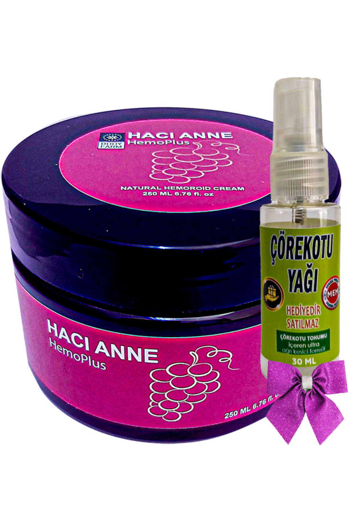 Bezos Hacı Anne Hemoplus Kremi 200 ml + Çörek Otu Yağı 30 ml — GU-EYF-20698-AGC01