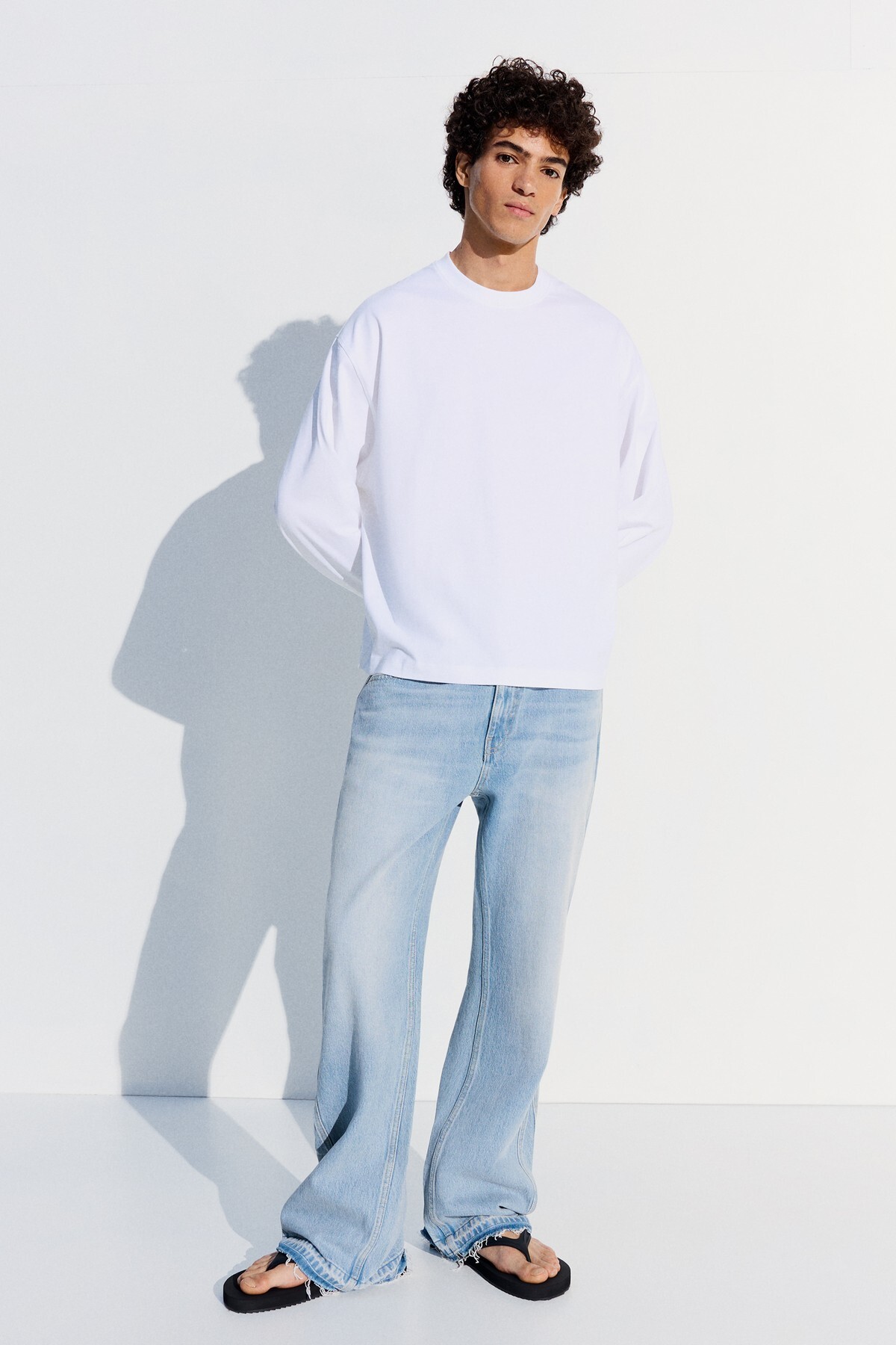 1_org_zoom شلوار جین Bershka برشکا راسته اورجینال - تصویر 1