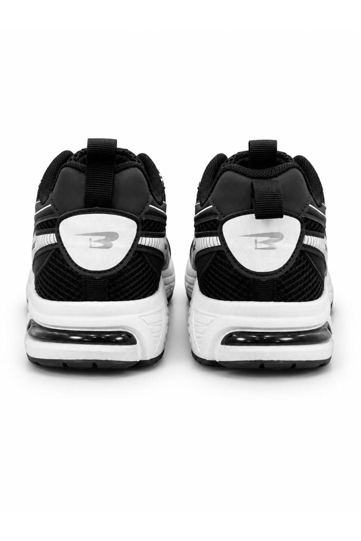 Bewild Erkek Siyah Sneaker Rahat Hafif Taban Koşu Fitness Ve Günlük Spor Ayakkabı — مشکی SPORAYAKKABI — تصویر 4 از 5