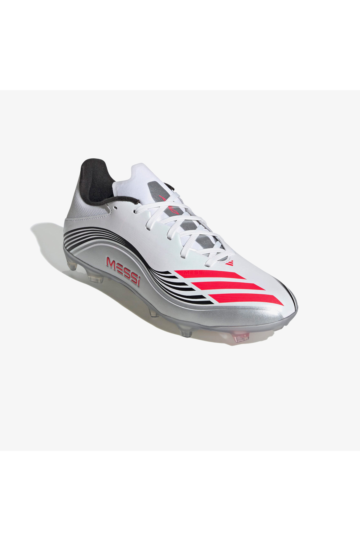 adidas F50 Messi League Firm-Multi Ground Erkek Beyaz Çim Saha Kramponu görsel 2