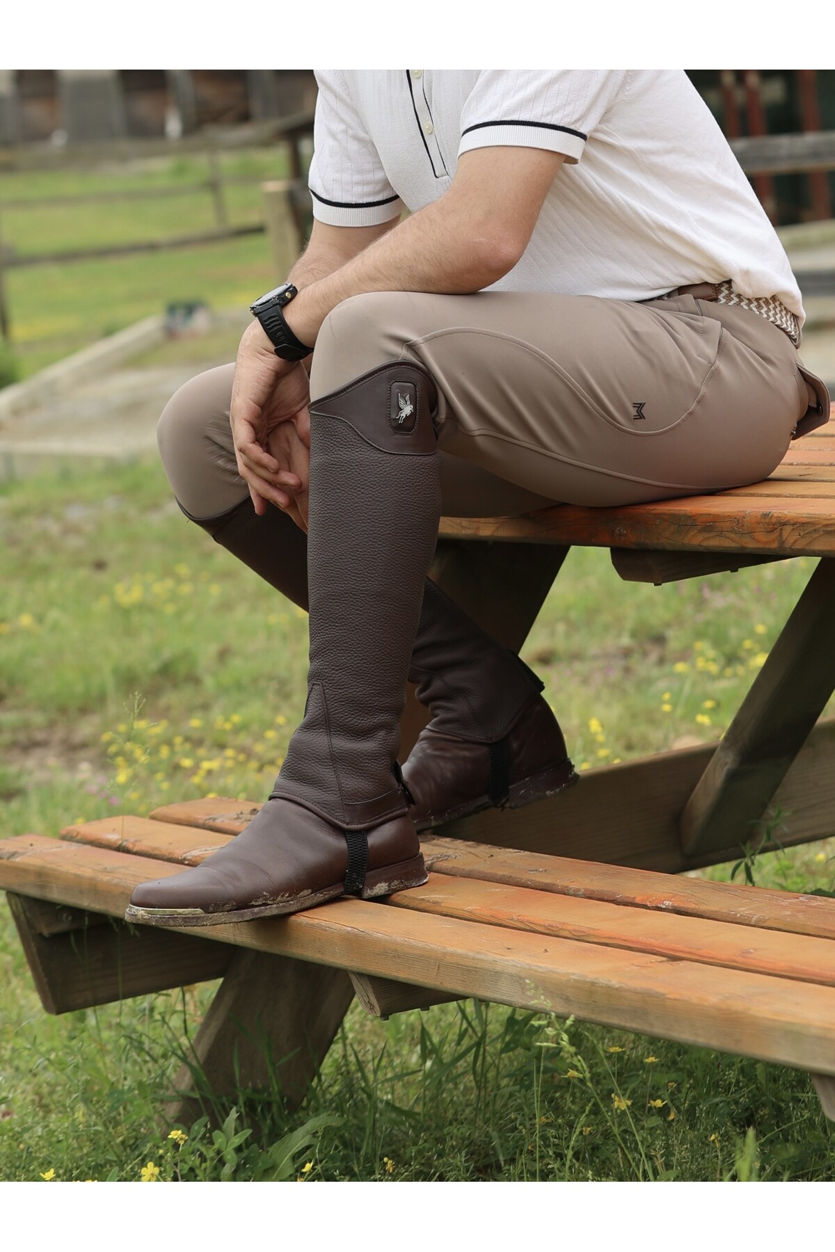 Burshin Kahve Deri Chaps S