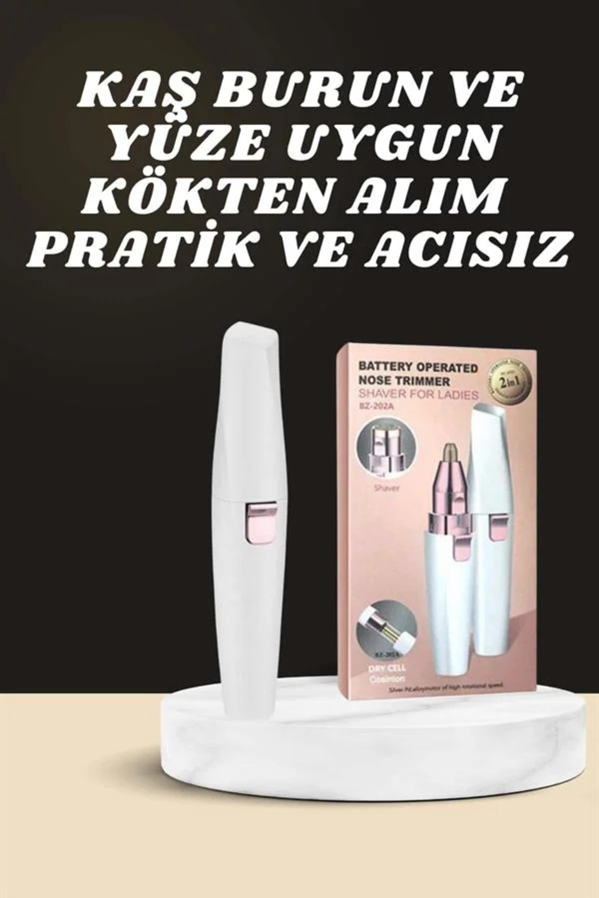 Kulak Burun ve Yüz Epilasyon Aleti ve Yüz Masaj Aleti İkili Cilt Bakım Seti — 8699598450650