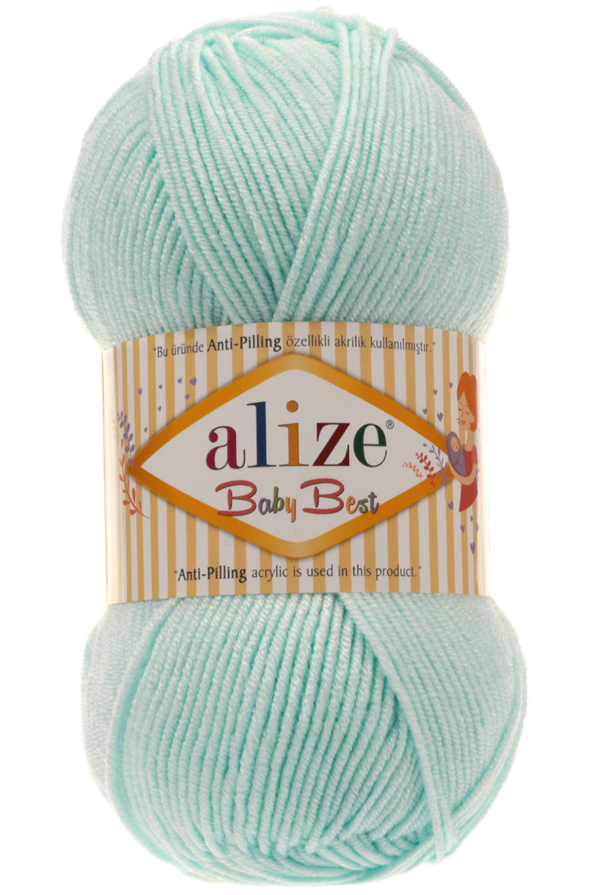 Baby Best 19 Sea Crystal 10% Bamboo - 90% Acrylic Non-Feathering Baby Hand Knitting Rope