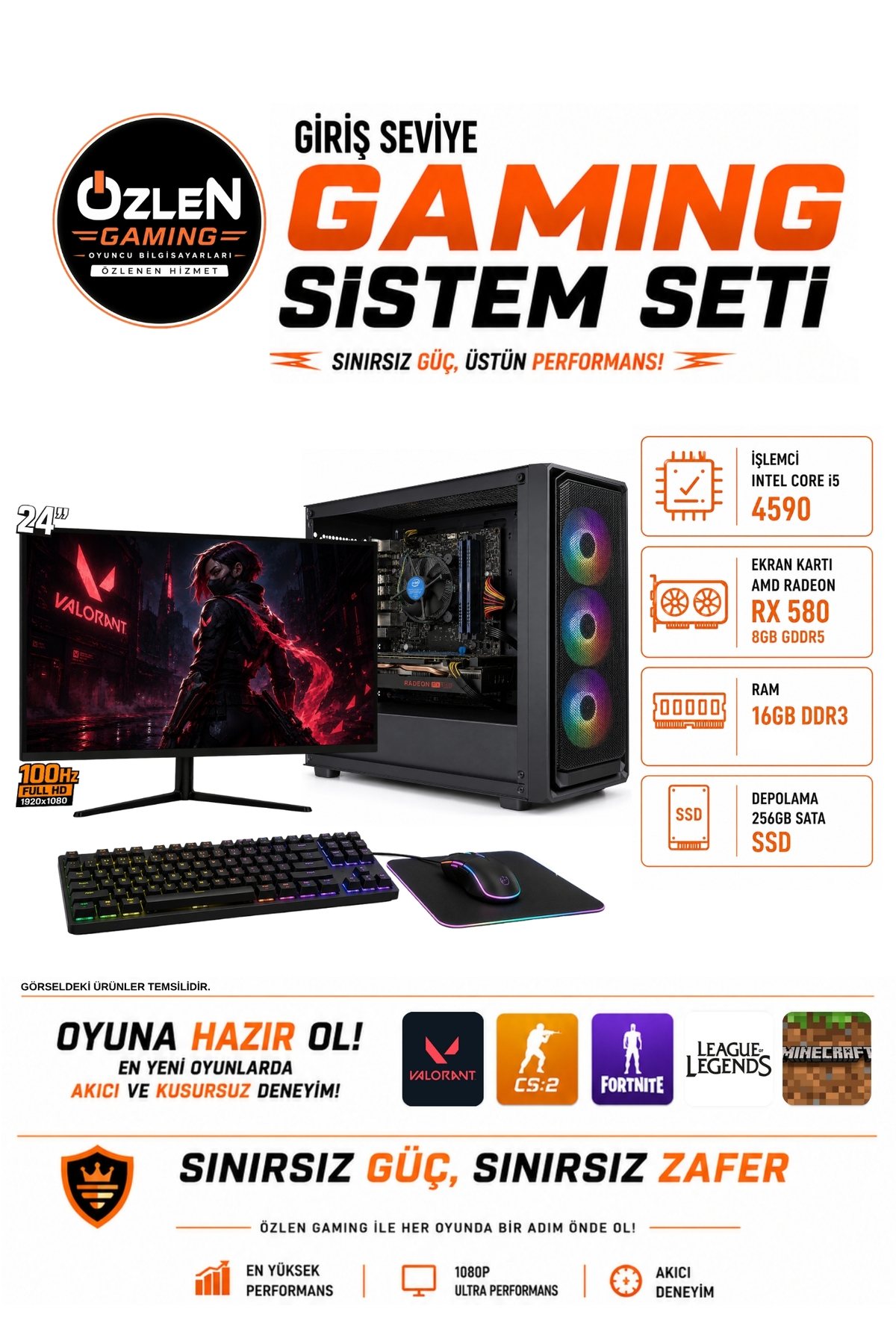 Intel Core i5 4590 Oyuncu Bilgisayarı Fiyatları Trendyol
