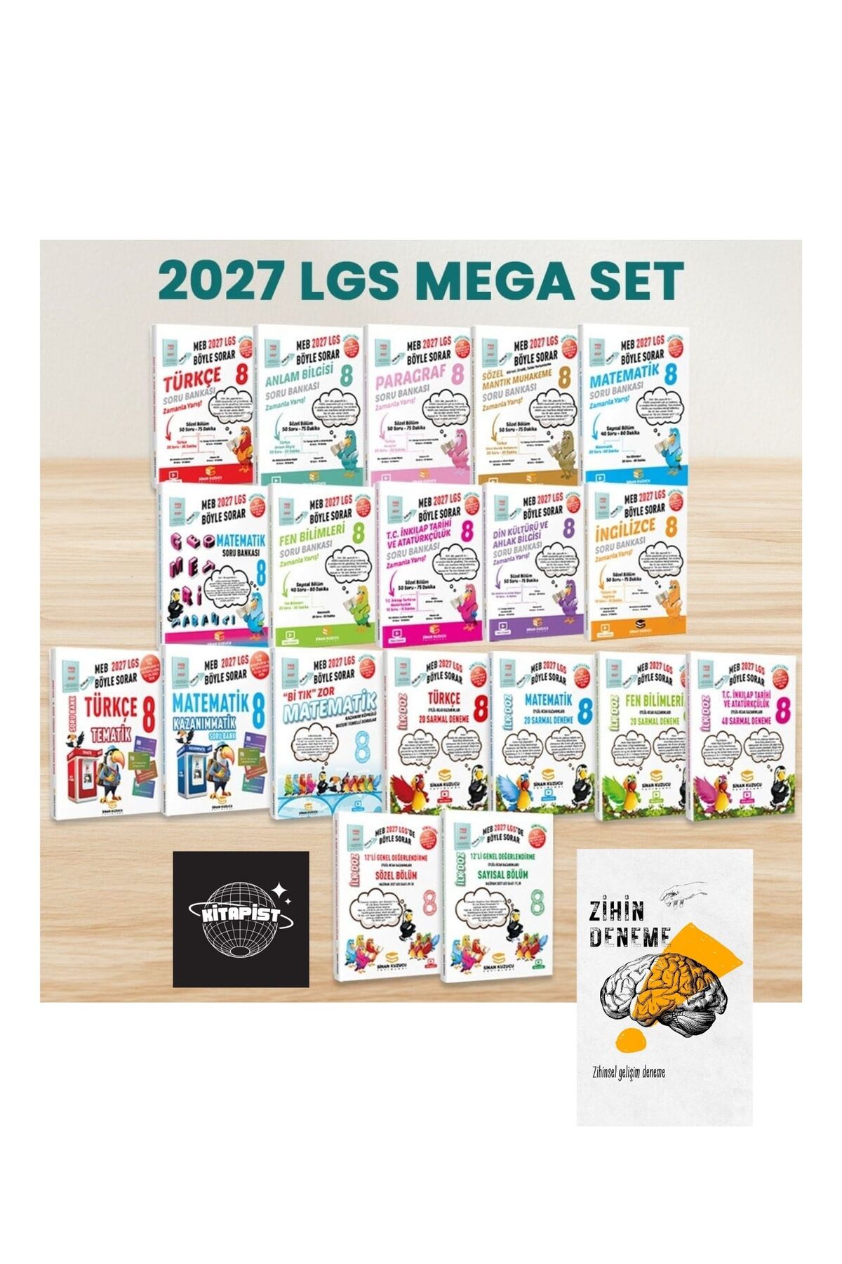 SİNAN KUZUCU YAYINLARI SİNAN KUZUCU 8.SINIF 2027 LGS MEGA SET+