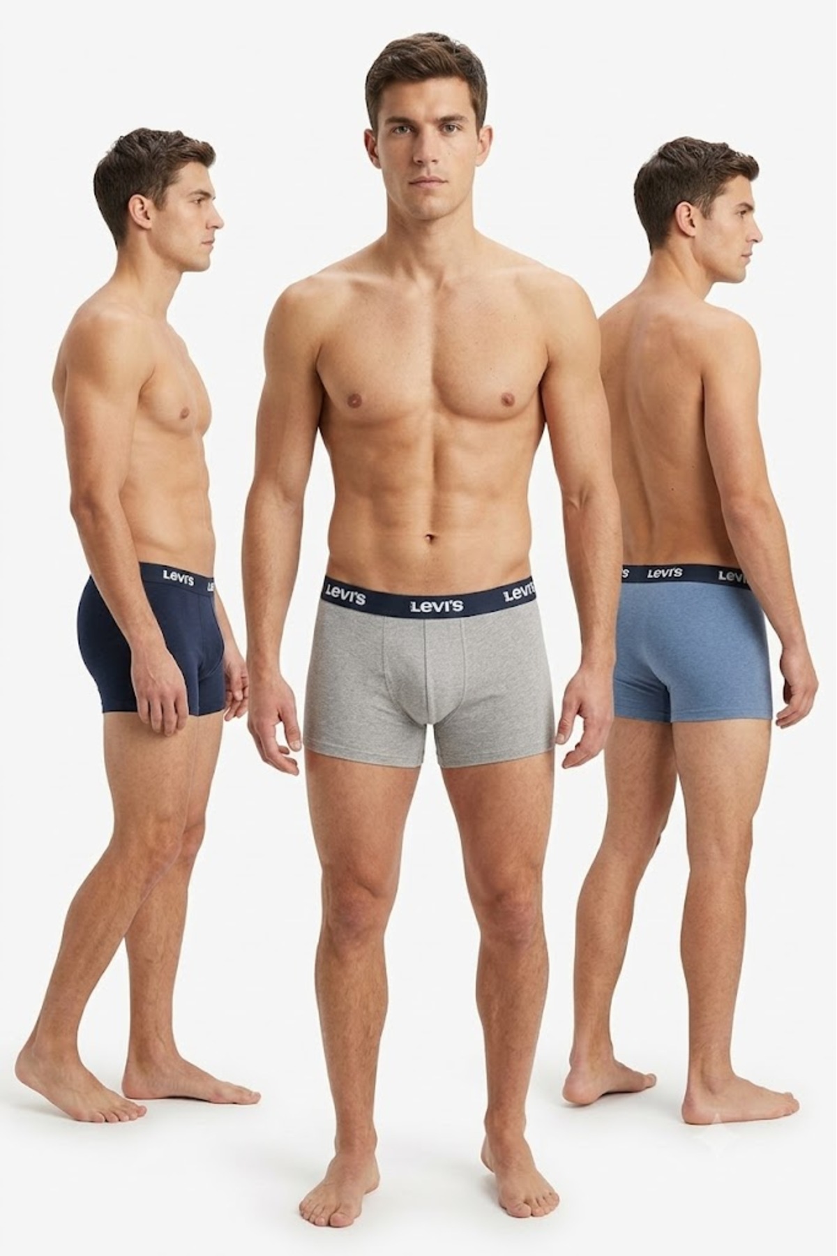 شورت باکسر نخی مردانه 3 عددی لیوایز باکسر Levi's