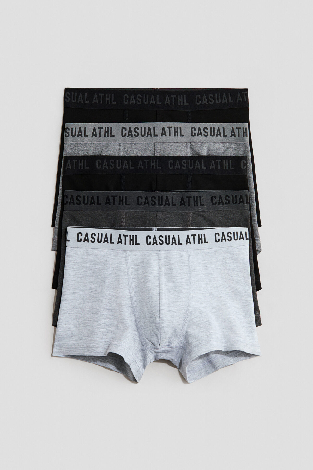 شورت بوکسور نخی بسته 5 عددی اچ اند ام باکسر H&M