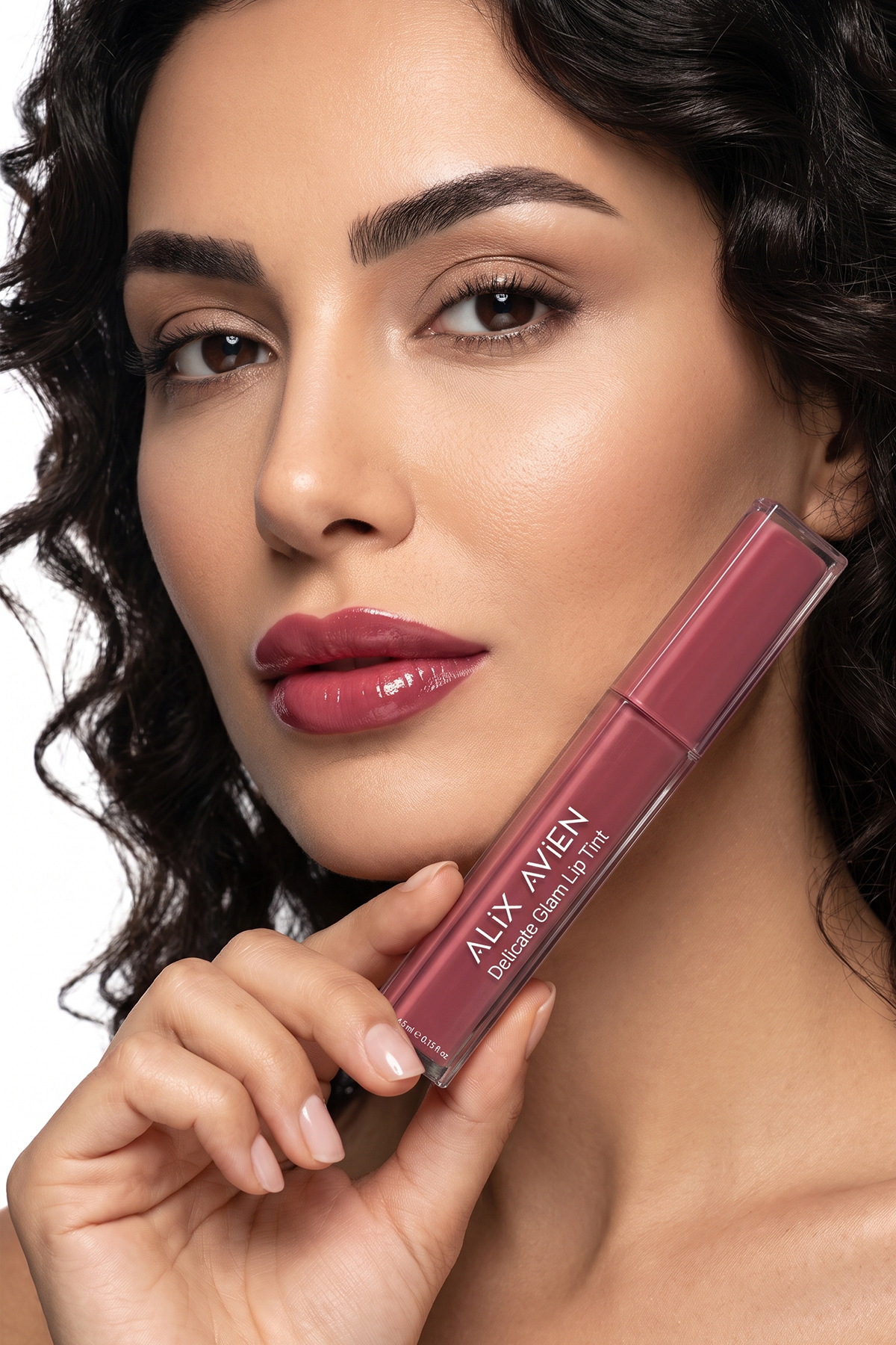 Su Bazlı Parlak Bitişli Dudak Tinti - Delicate Glam Lip Tint 708 Purple Addiction — صورتی LIPTINT — تصویر 5 از 6